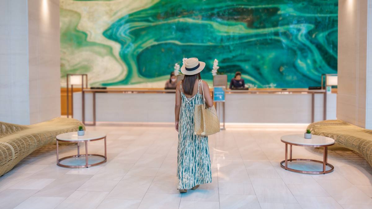 Lobby de hotel de lujo